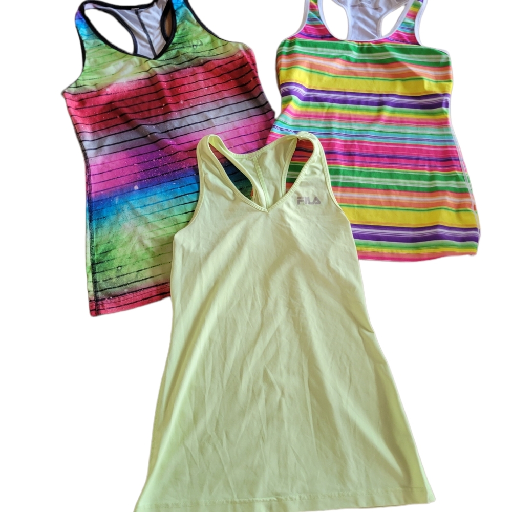 Fila Athletic tanks Women Size Small Lot of 3
